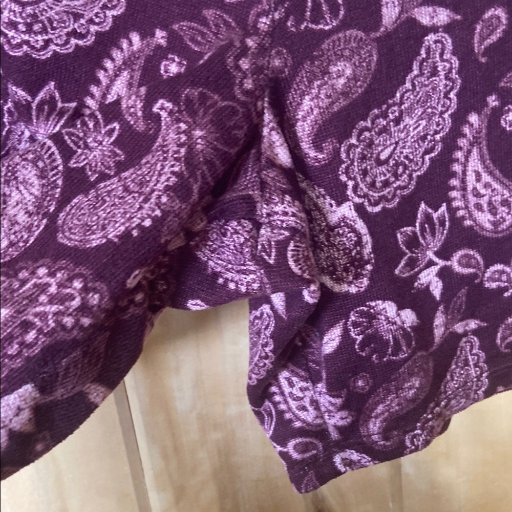 🌹5 for $25🌹Lucky Brand Pink & Plum Paisley Shorts - Picture 4 of 11